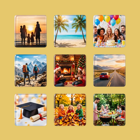 Custom Photo Magnets Square 2 x 2